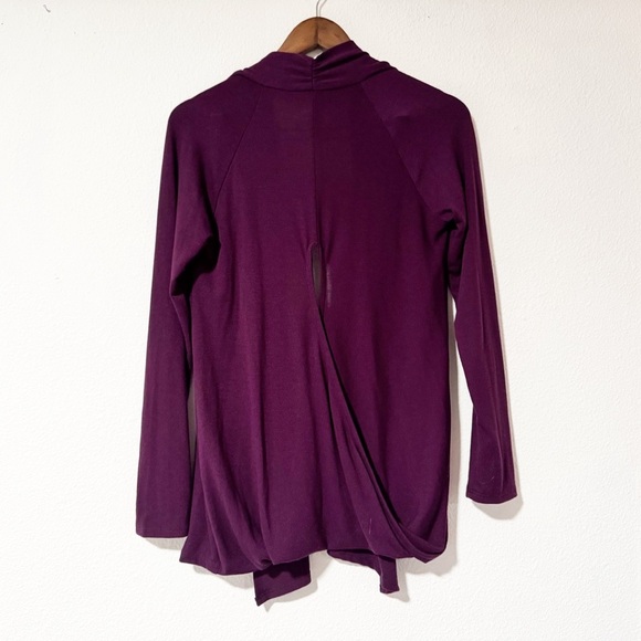 Gilli Minimalist Cross Back Open Front Cardigan Jacket Sweater Sz Medium - Picture 3 of 10